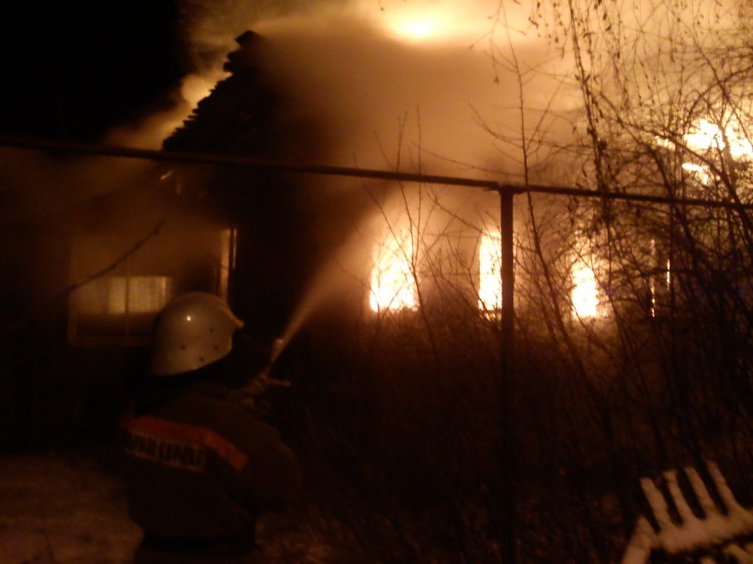 Пожар в жилом доме в садовом доме в городском округе Солнечногорск