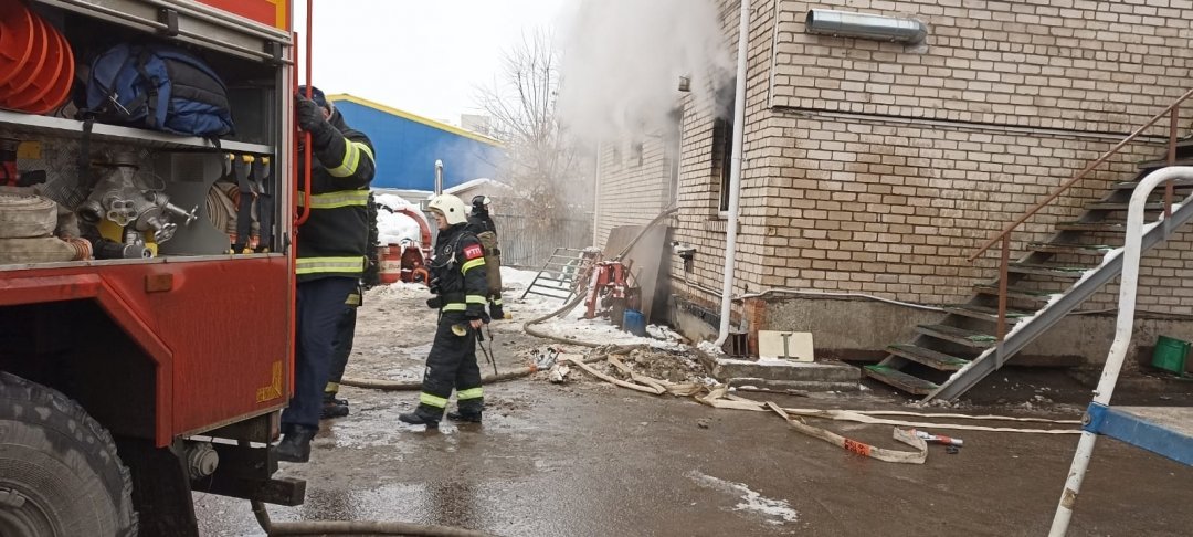 Пожар в нежилом здании в городском округе Солнечногорск